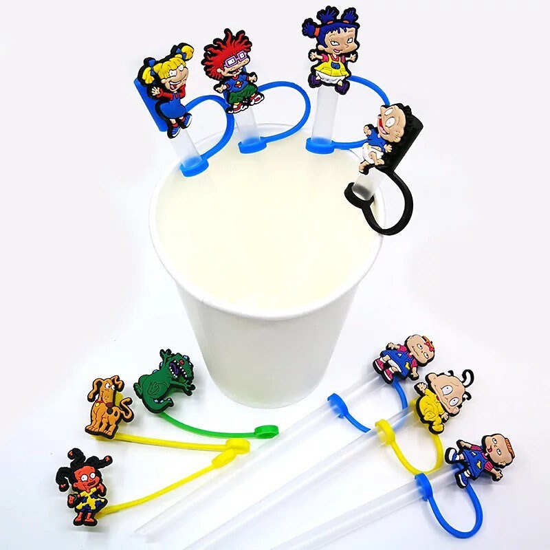 Rugrats Straw Tip covers set