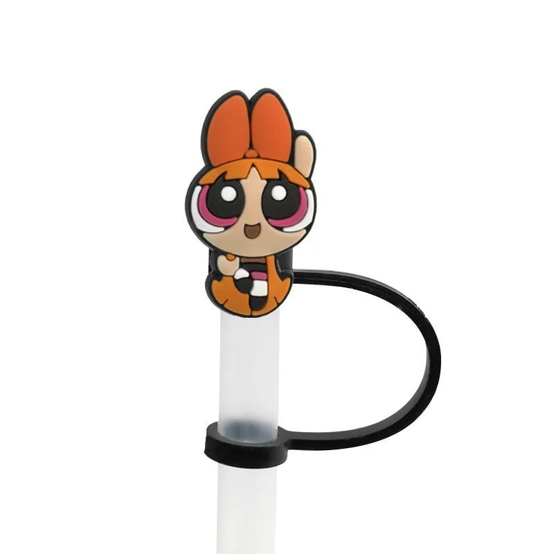 Power Puff Girls Straw Tips