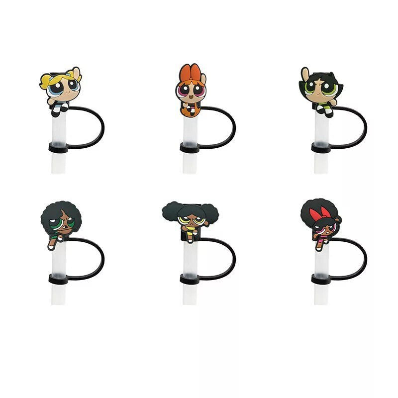 Power Puff Girls Straw Tips