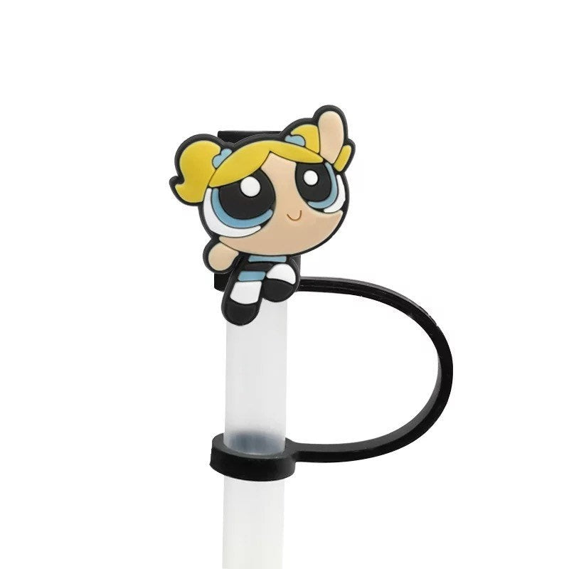 Power Puff Girls Straw Tips