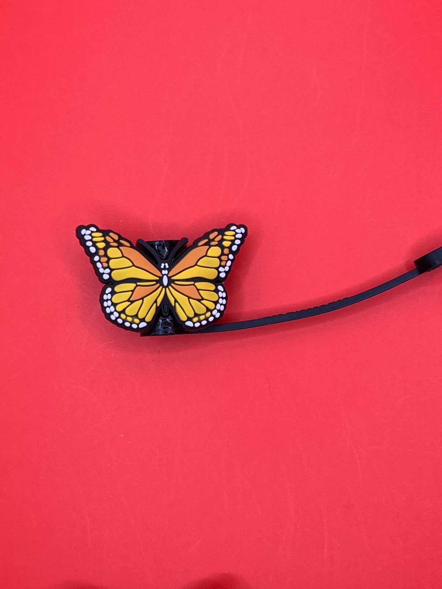 Straw Tip Cover-Reusable Drinking Straw Tips (Butterfly)