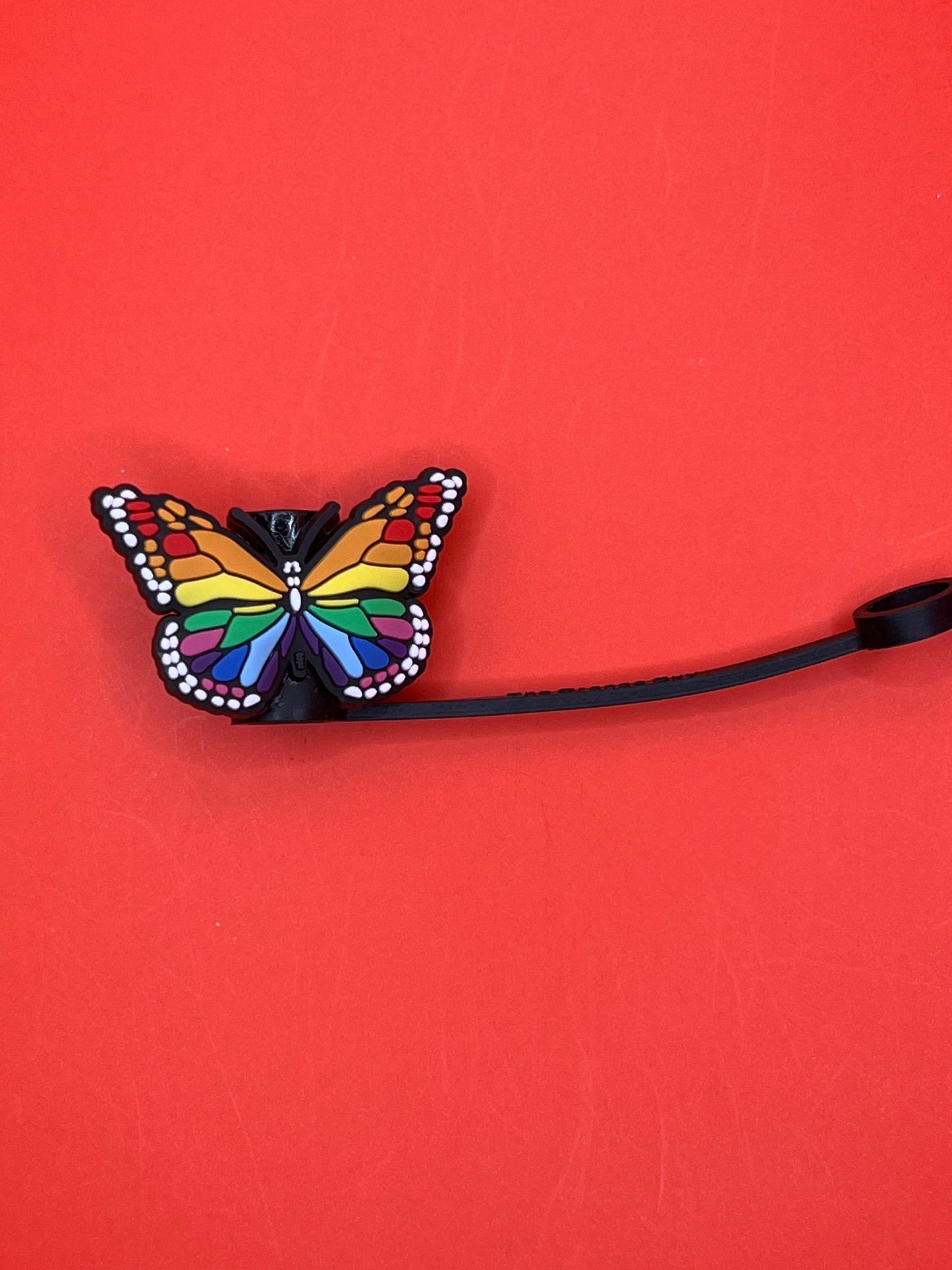 Straw Tip Cover-Reusable Drinking Straw Tips (Butterfly)