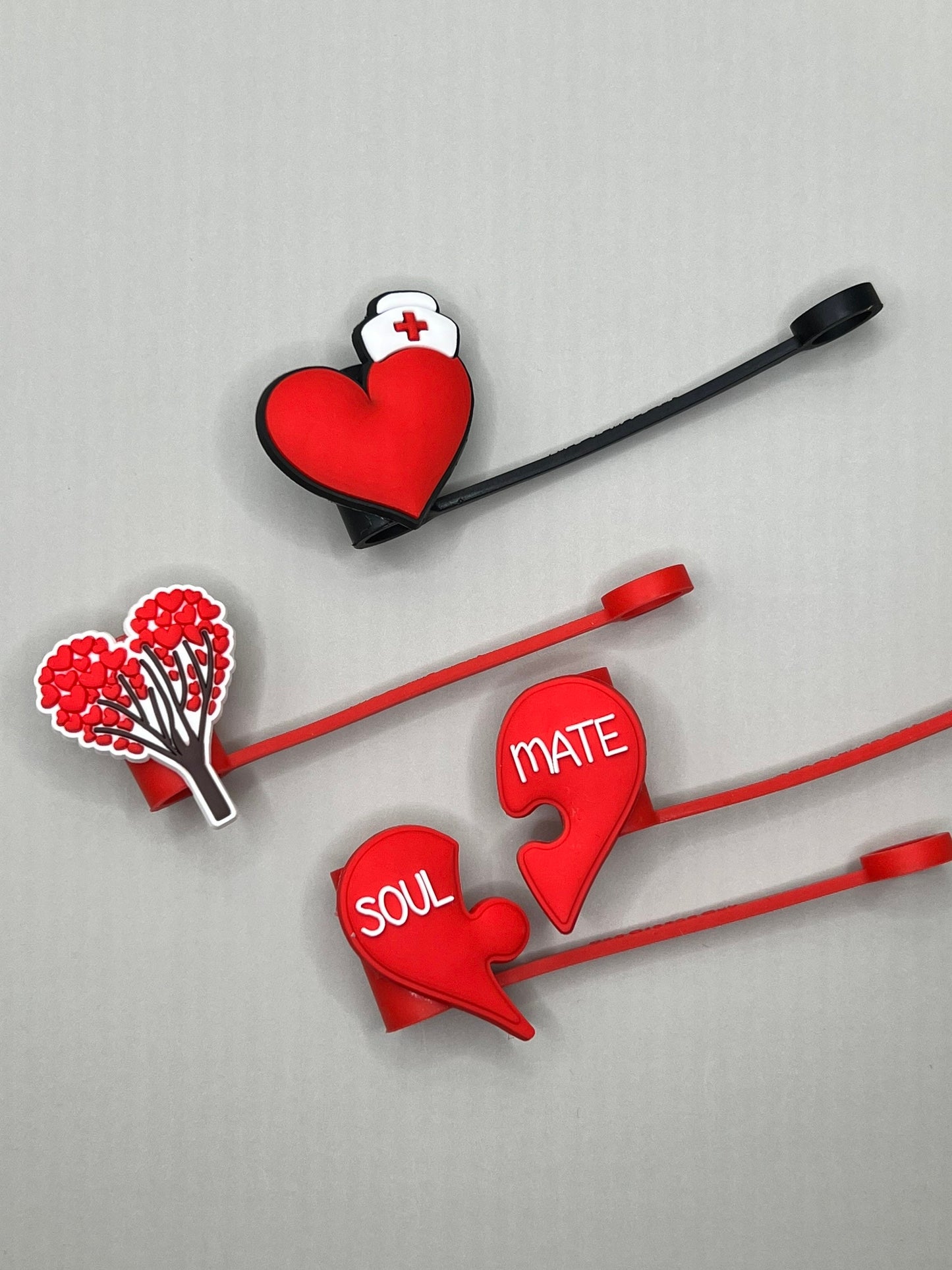 Heart Straw Tip covers