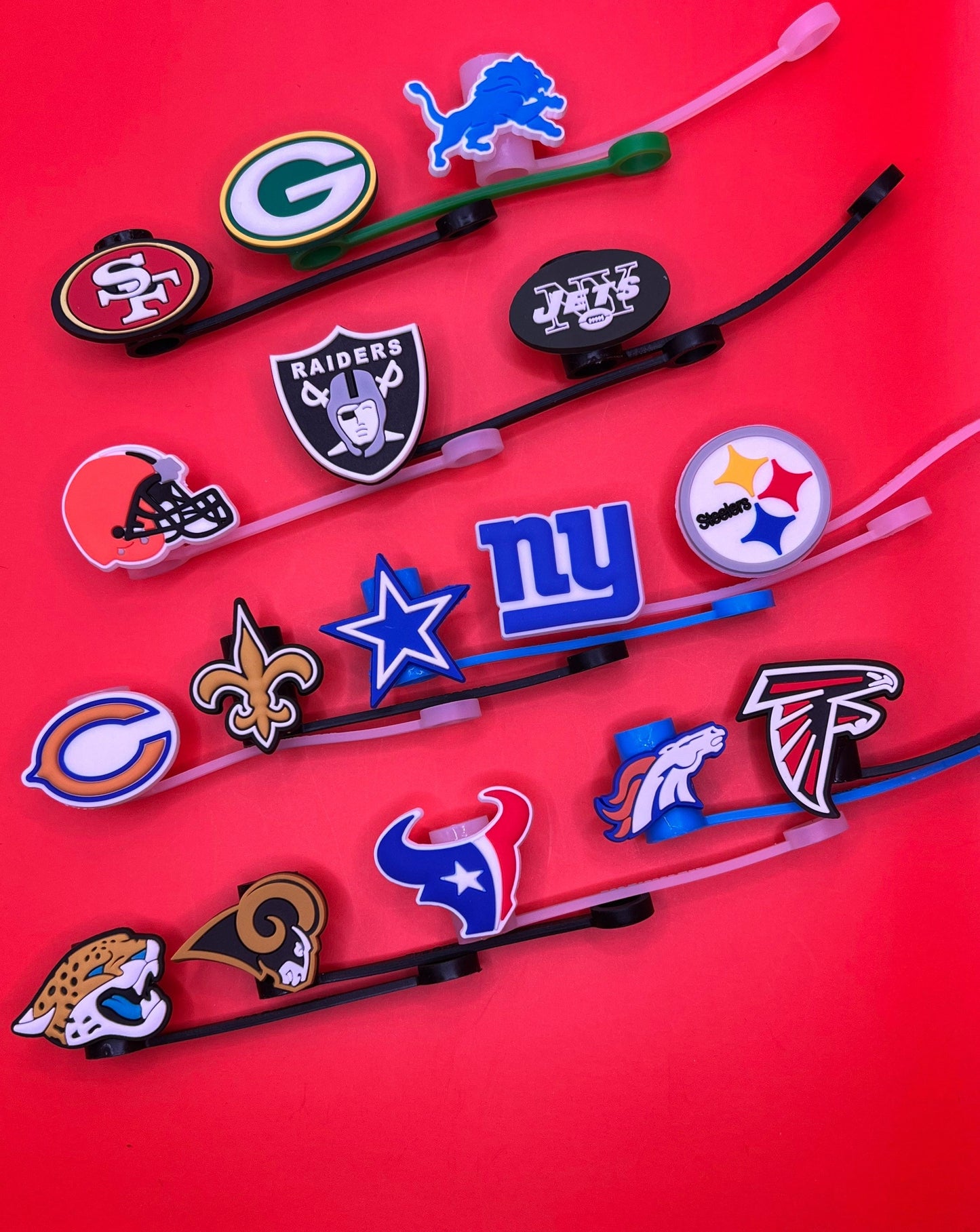 N F L Straw Covers