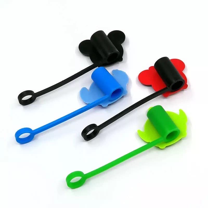 Straw Tip Cover-Reusable Drinking Straw Tips (CARTOON) SET