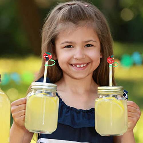 Care Bear 9Pcs Straw Covers Reusable Silicone