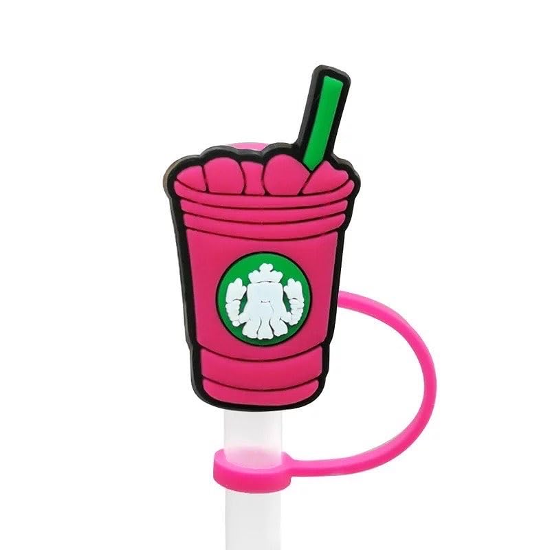 Straw Tip Cover-Reusable Drinking Straw Tips (COFFEE CUPS) SET