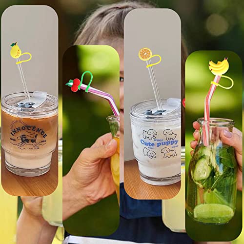 Care Bear 9Pcs Straw Covers Reusable Silicone
