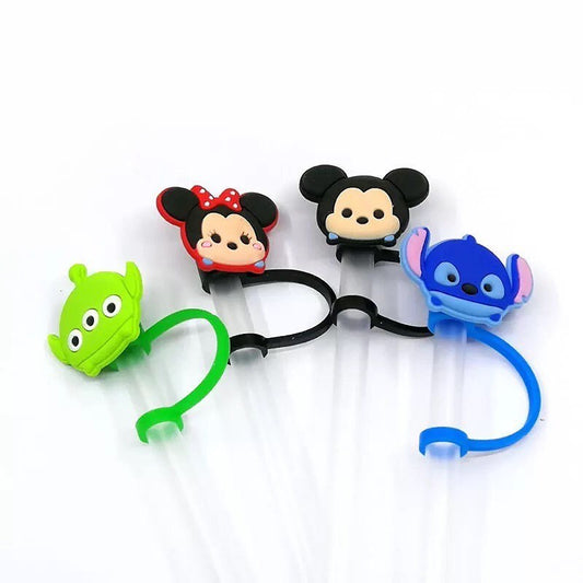 little green men, Mickey , Minnie, stitch Straw tip