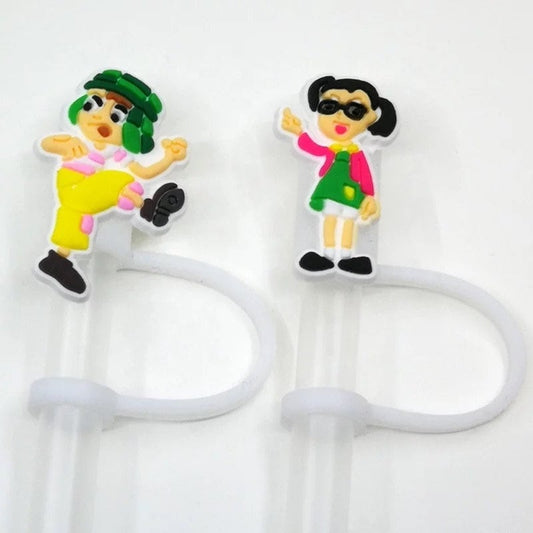 Straw Tip Cover-Reusable Drinking Straw Tips (CHAVO DEL 8)