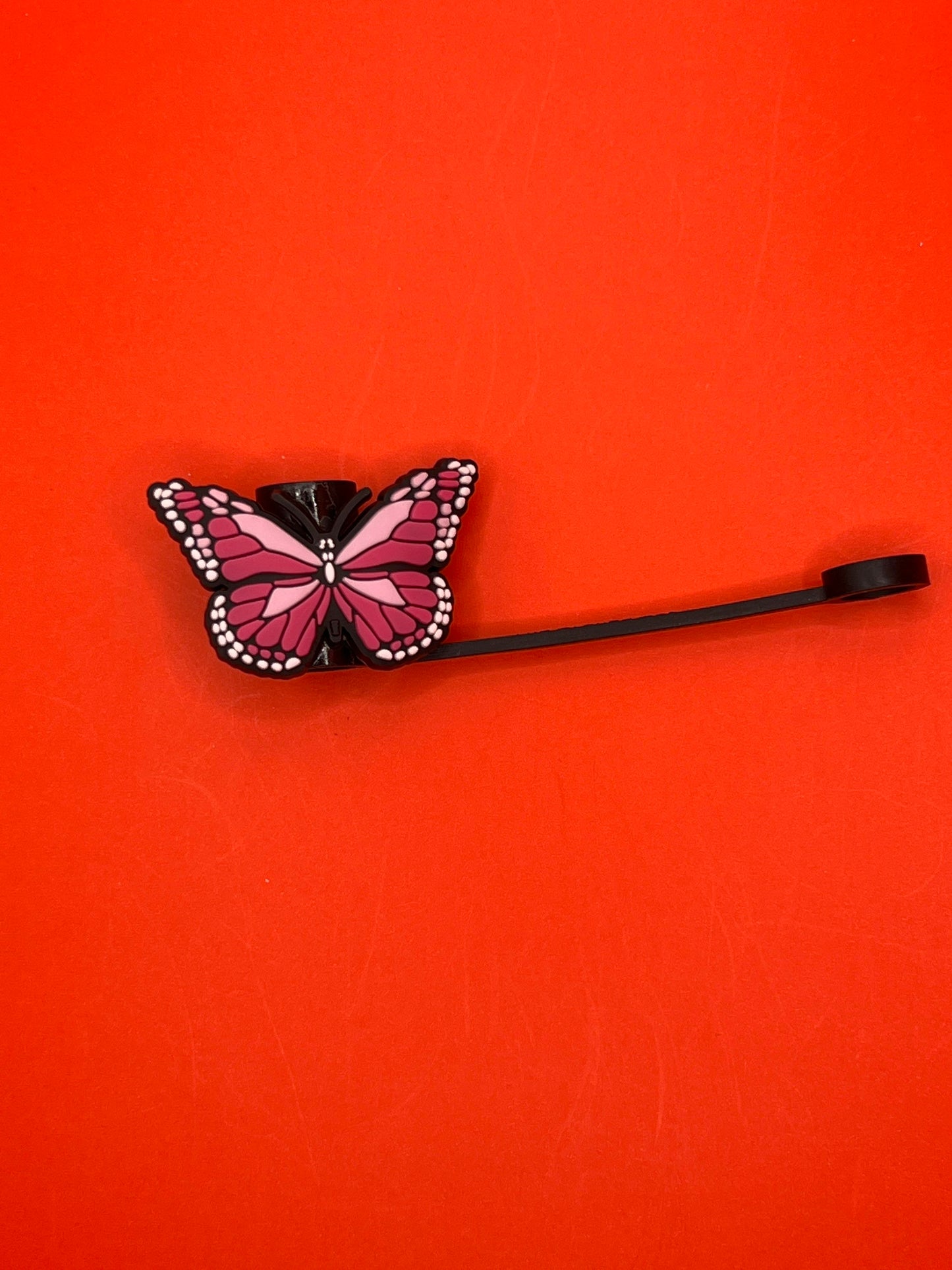 Straw Tip Cover-Reusable Drinking Straw Tips (Butterfly)