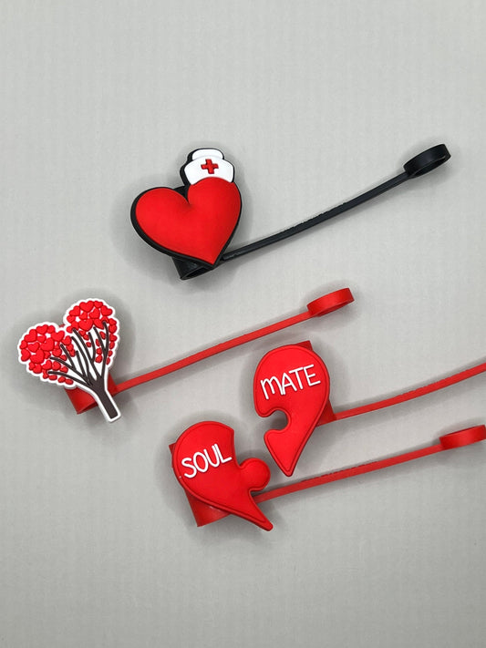 Heart Straw Tip covers