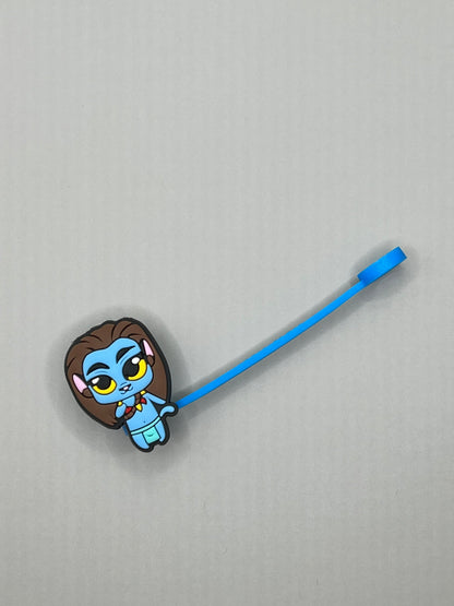 Straw Tip Cover-Reusable Drinking Straw Tips (Avatar)