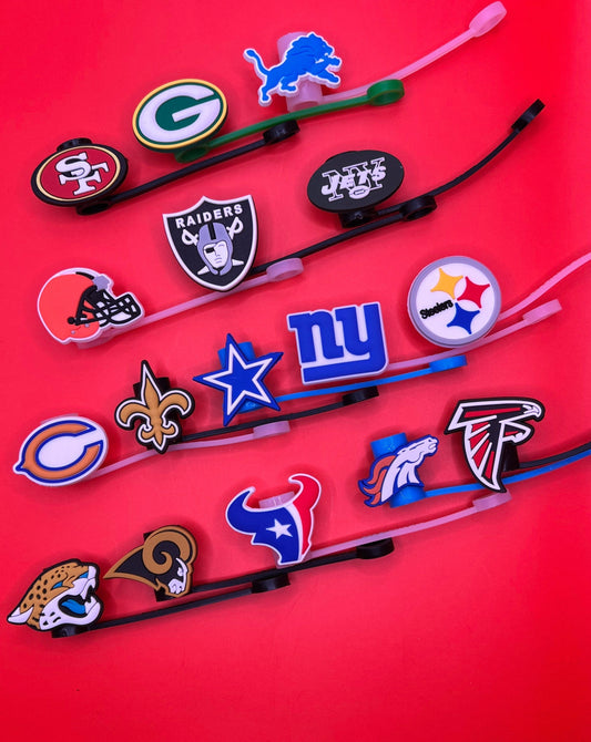 N F L Straw Covers