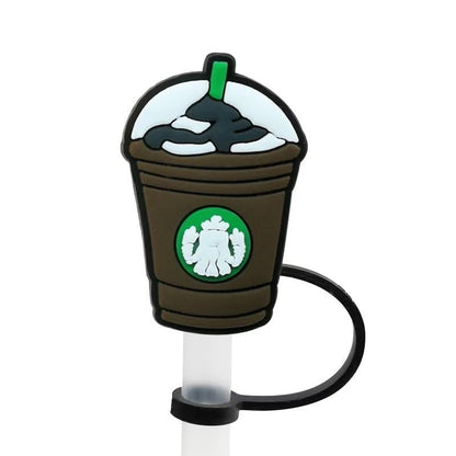 Straw Tip Cover-Reusable Drinking Straw Tips (COFFEE CUPS) SET