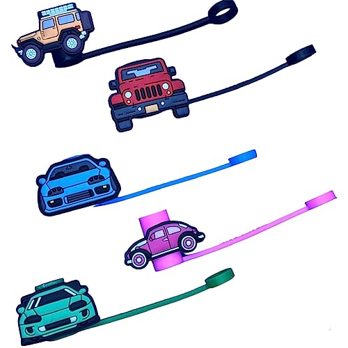 Straw Tip Cover-Reusable Drinking Straw Tips (Classic Cars)