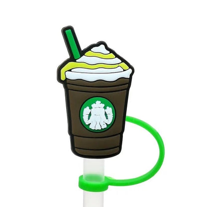 Straw Tip Cover-Reusable Drinking Straw Tips (COFFEE CUPS) SET